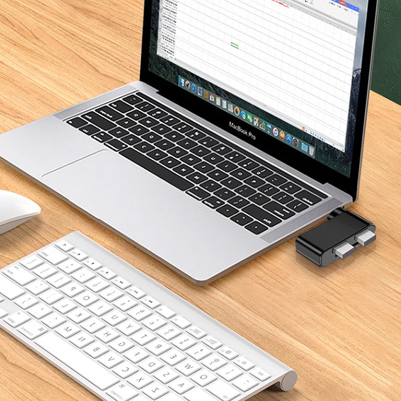 4-in-1 drehbarer USB-Hub
