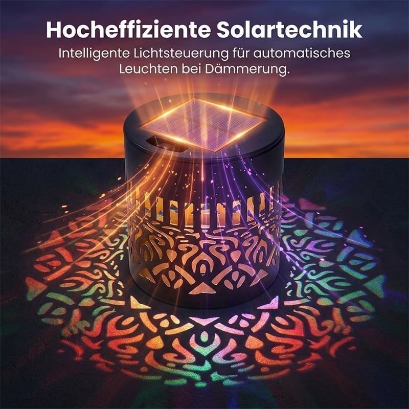 Wandleuchte aus Eisen im Solar-Mandala-Design