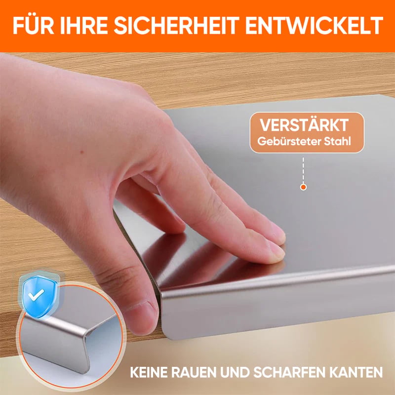 Sakerplus® Schneidebrett aus Edelstahl für die Küche