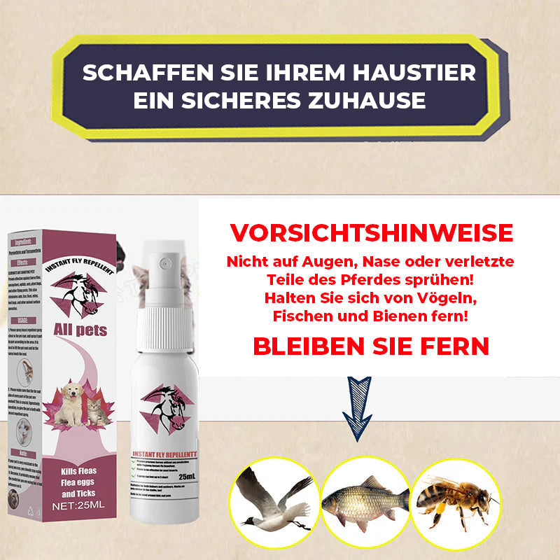 Externes Anti-Juckreiz-Spray für Haustiere gegen Zecken und Zecken