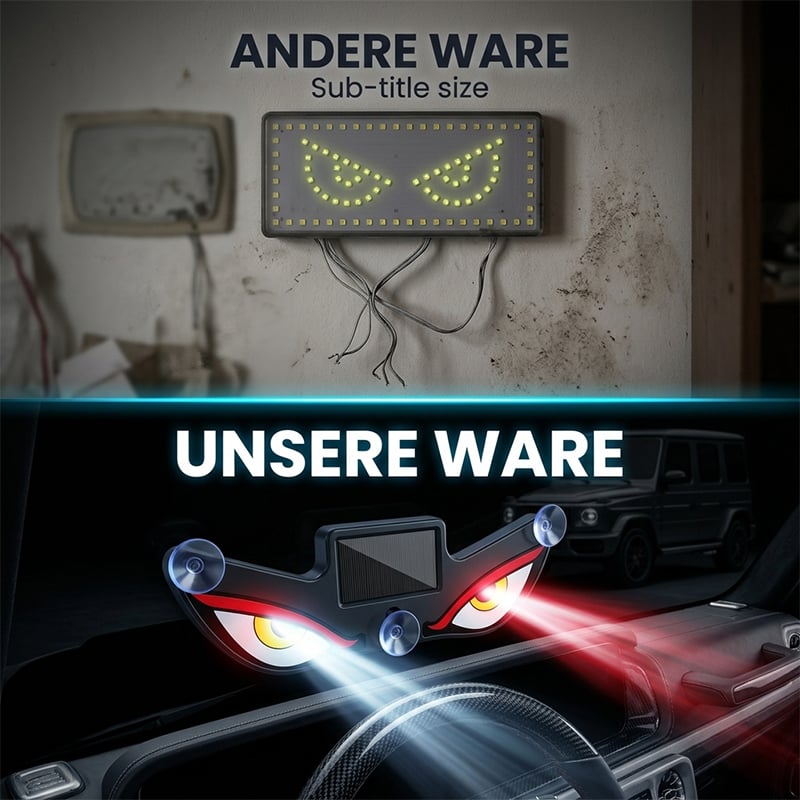 Solarbetriebene Devil-Eye-Dynamik-Lampen für Autos
