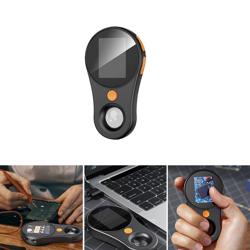 Handdigitalmikroskop. Tragbares Taschenmikroskop