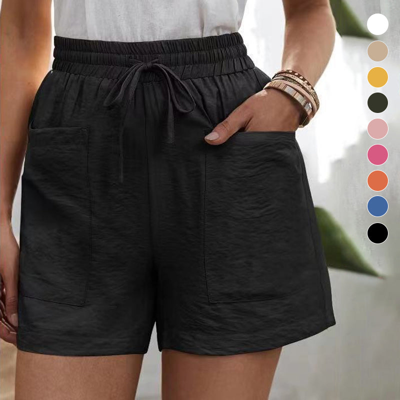 Solide lockere lässige kurze Hose mit zwei Taschen