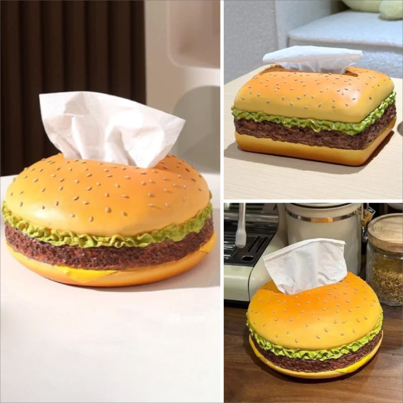 Charmante Taschentuchbox „Burger“