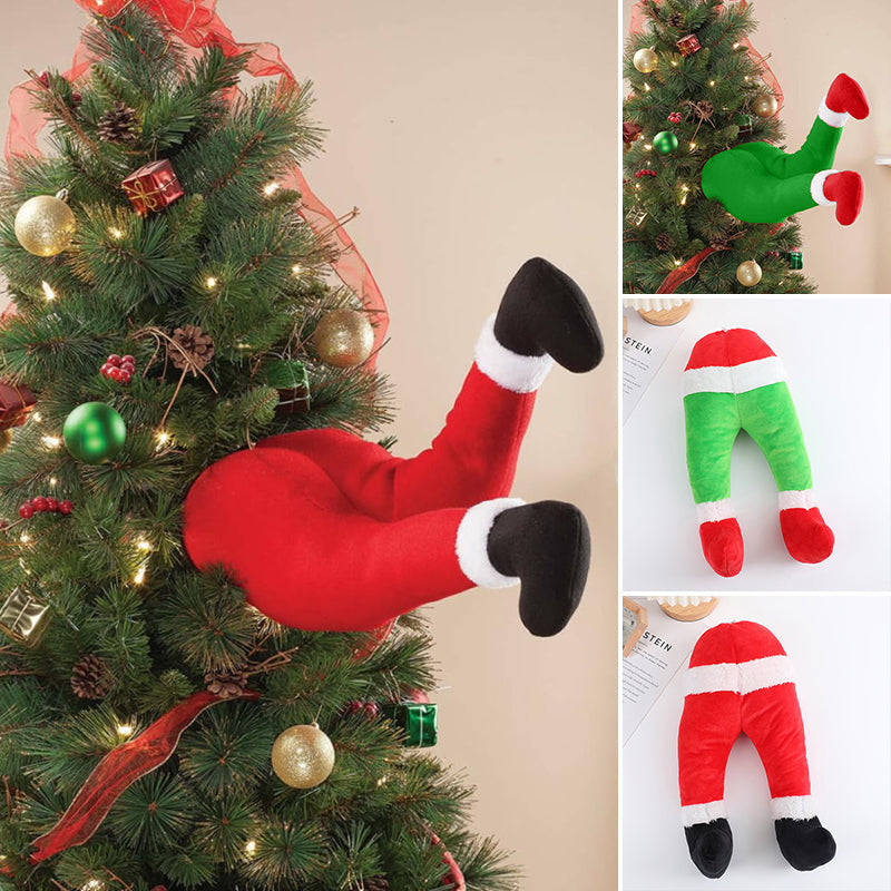 Weihnachtsmann-Beine-Dekoration