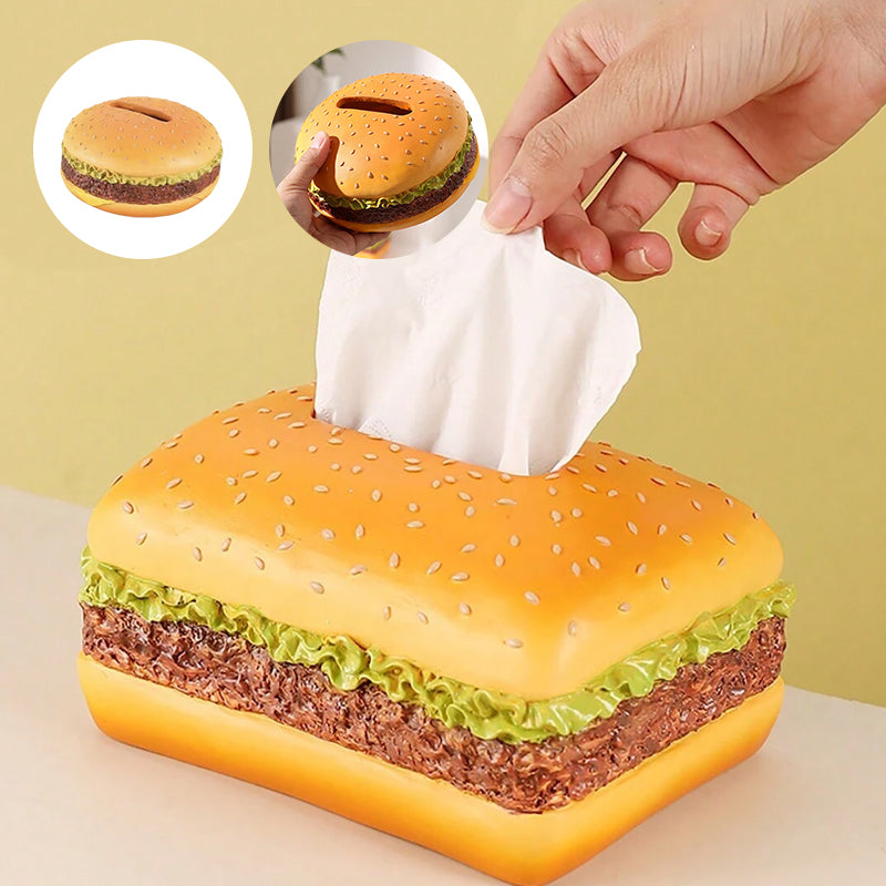 Charmante Taschentuchbox „Burger“