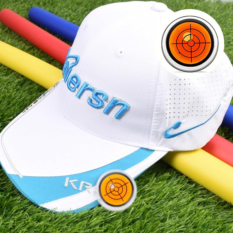 Runder Golf-Cap-Clip mit Wasserwaagenfunktion