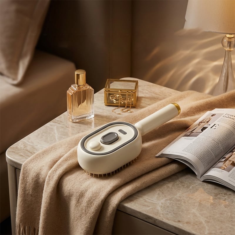 Elektrischer Sprüh-Luftkissen-Massagekamm