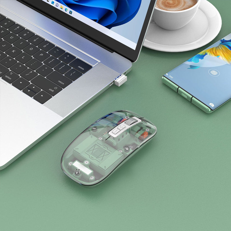 Kabellose transparente Bluetooth-Maus