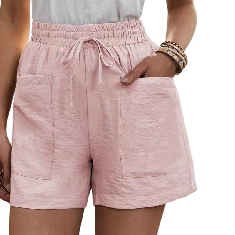 Solide lockere lässige kurze Hose mit zwei Taschen