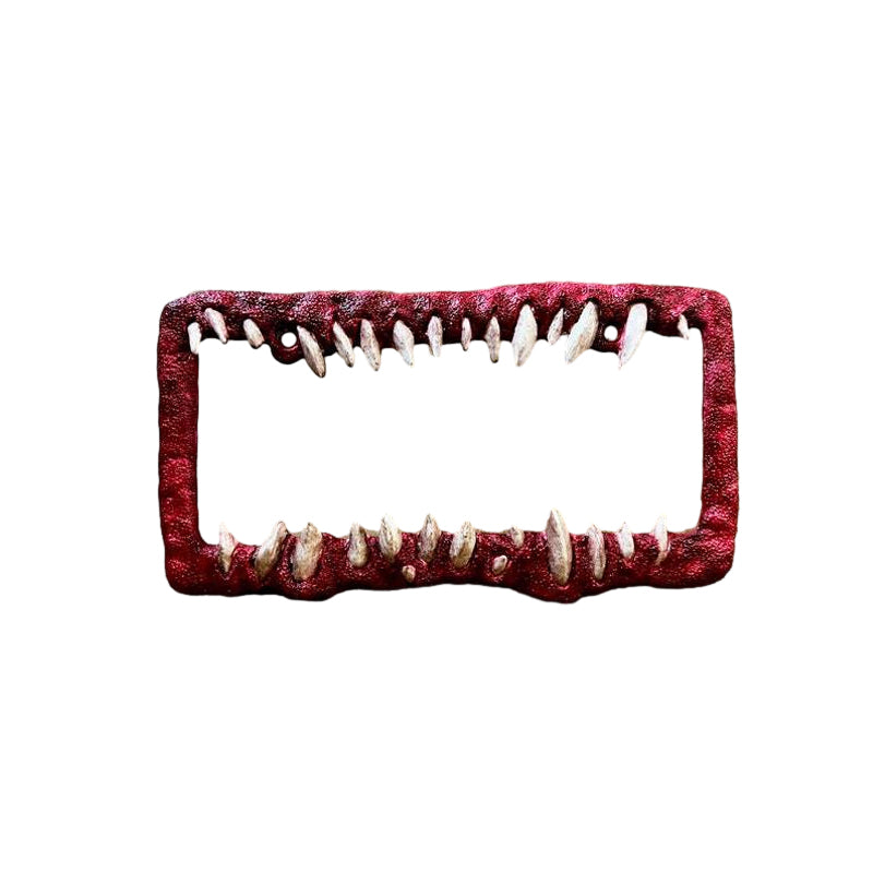 Lustige Nummernschilddekorationen