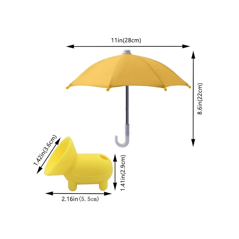 Handy-Regenschirm Saugnapf-Ständer gegen Sonne