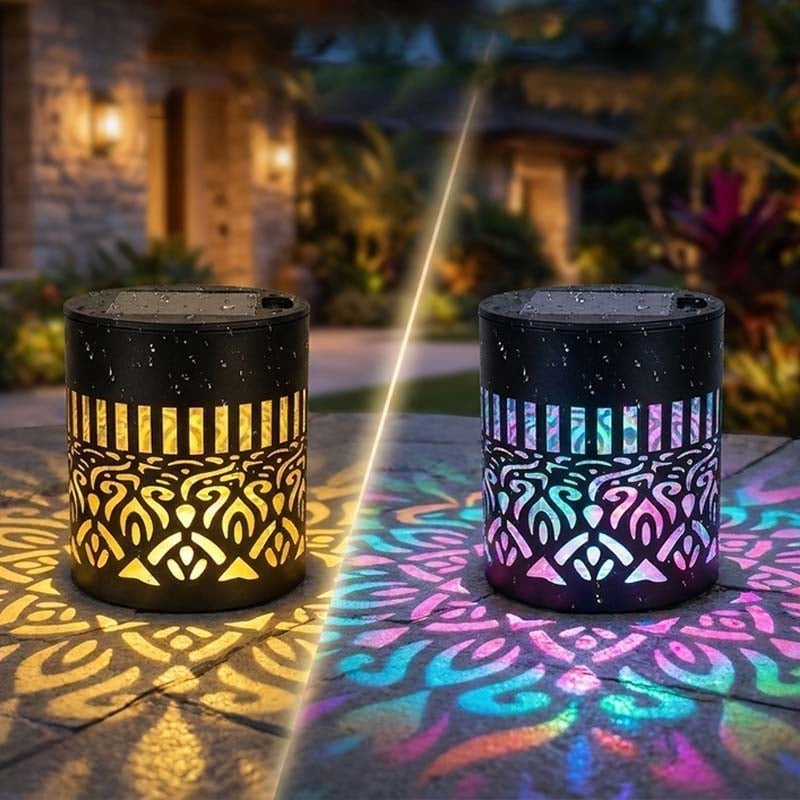 Wandleuchte aus Eisen im Solar-Mandala-Design