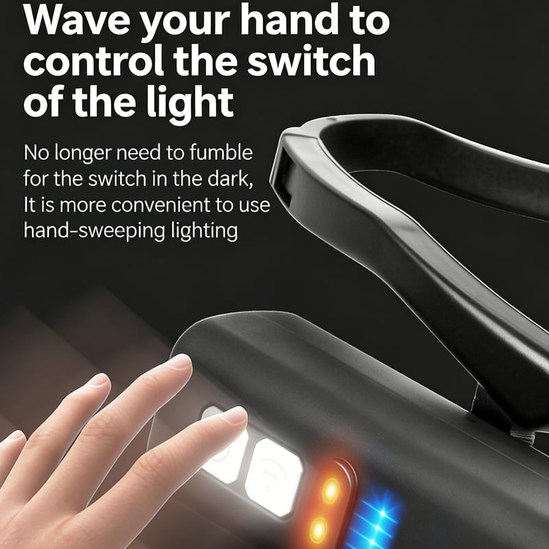 Ohrbügel-Stirnlampe mit Induktionstechnologie