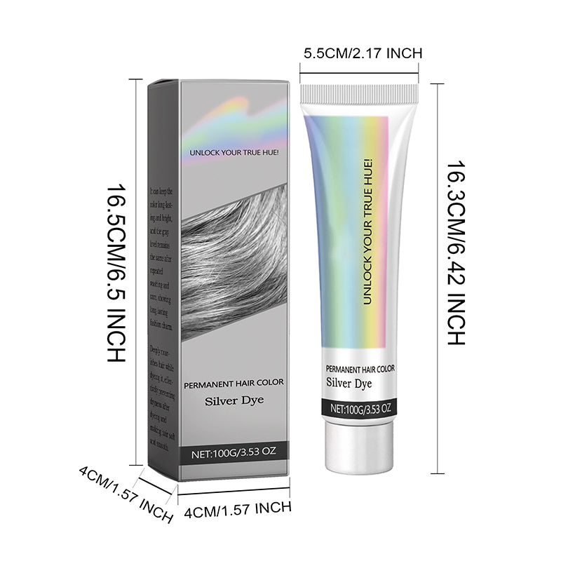 2-in-1-Silberhaarfarbe mit natürlichem Essence-Extrakt