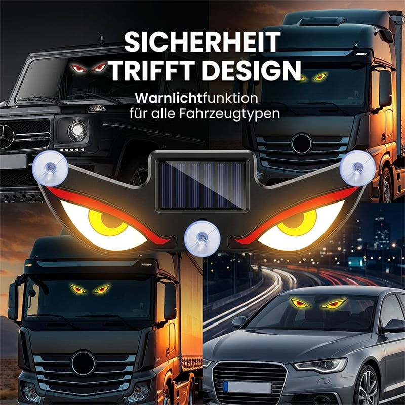 Solarbetriebene Devil-Eye-Dynamik-Lampen für Autos