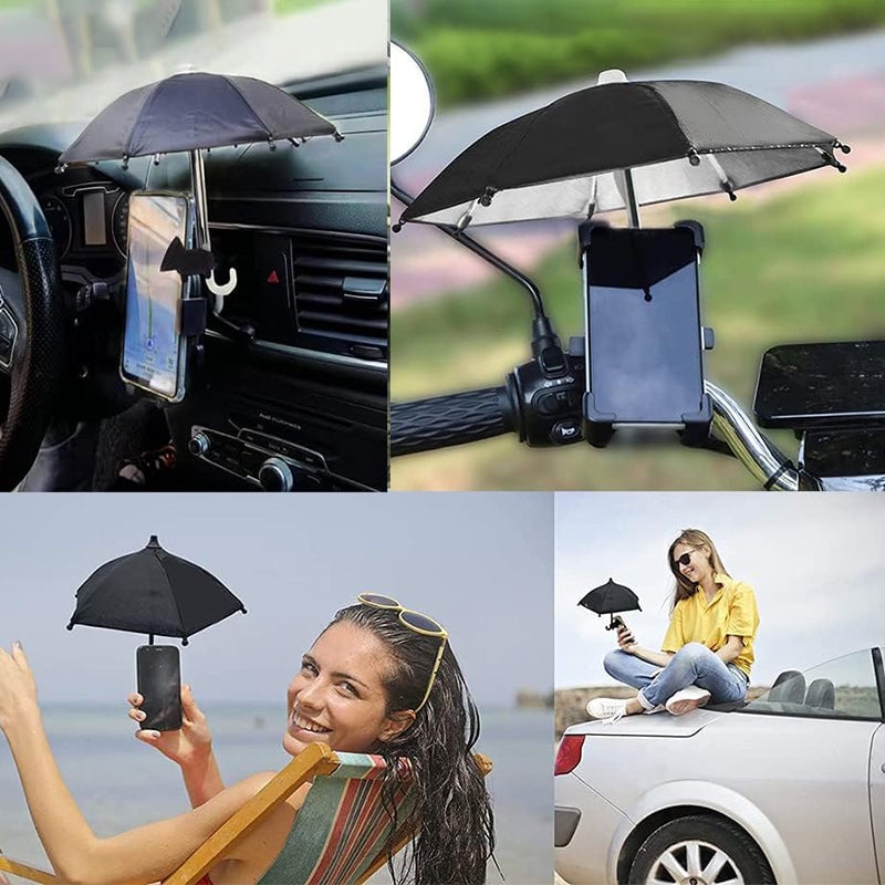 Handy-Regenschirm Saugnapf-Ständer gegen Sonne