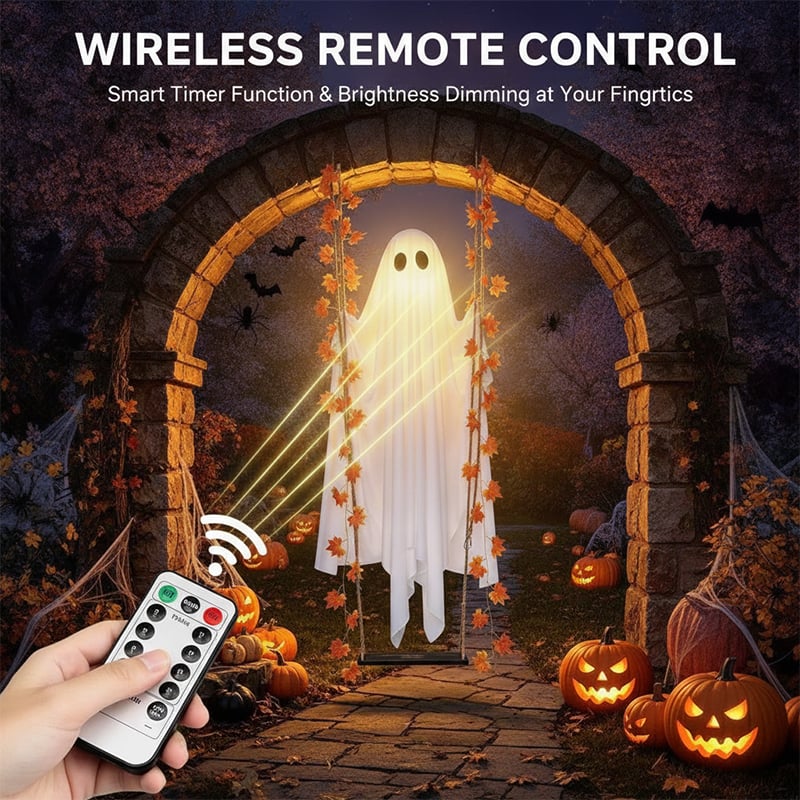 LED-beleuchtete schwingende Halloween-Geisterdekoration