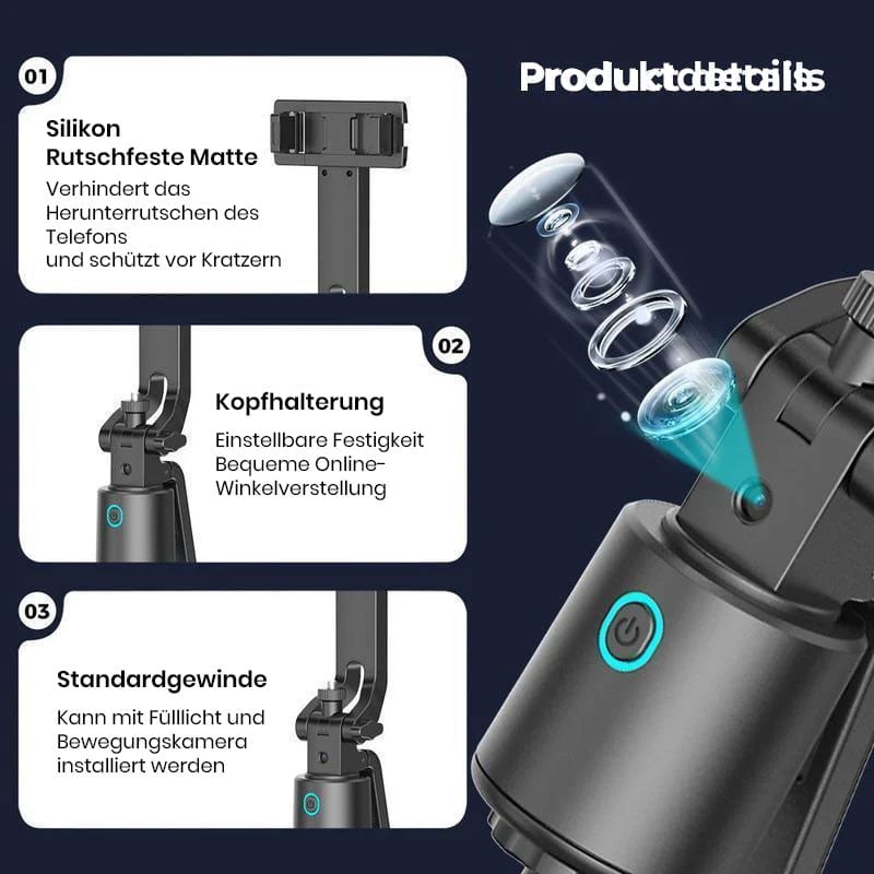 📸Intelligenter AI-Verfolgungs-Gimbal-Selfie-Stick