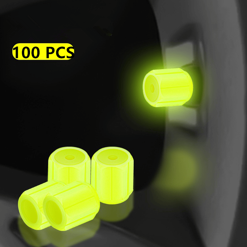 🌟Universelle fluoreszierende Reifenventilkappen