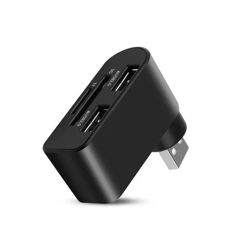 4-in-1 drehbarer USB-Hub