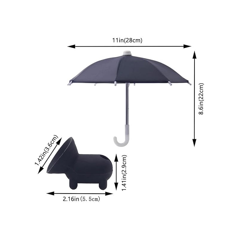 Handy-Regenschirm Saugnapf-Ständer gegen Sonne