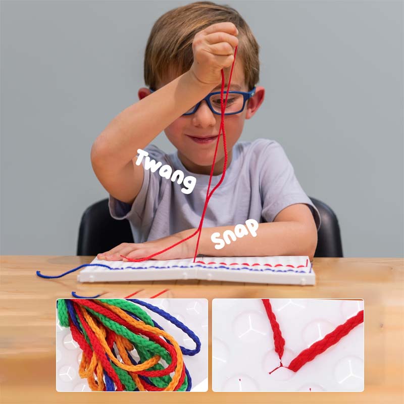 DIY Magisches Fädelbrett für Kinder