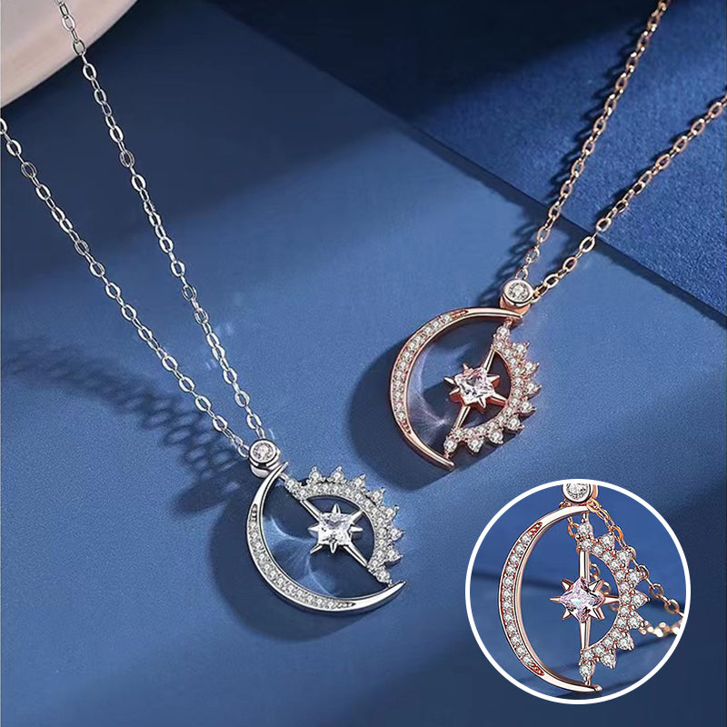 Mond und Stern Halskette