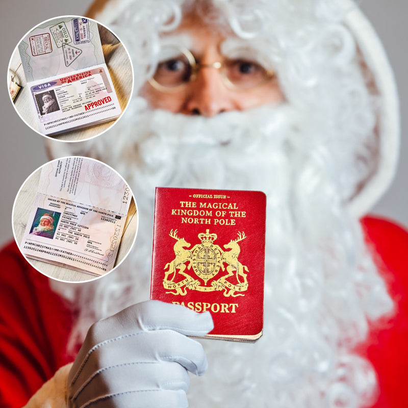 Weihnachtsmann Weihnachtsmann Reisepass