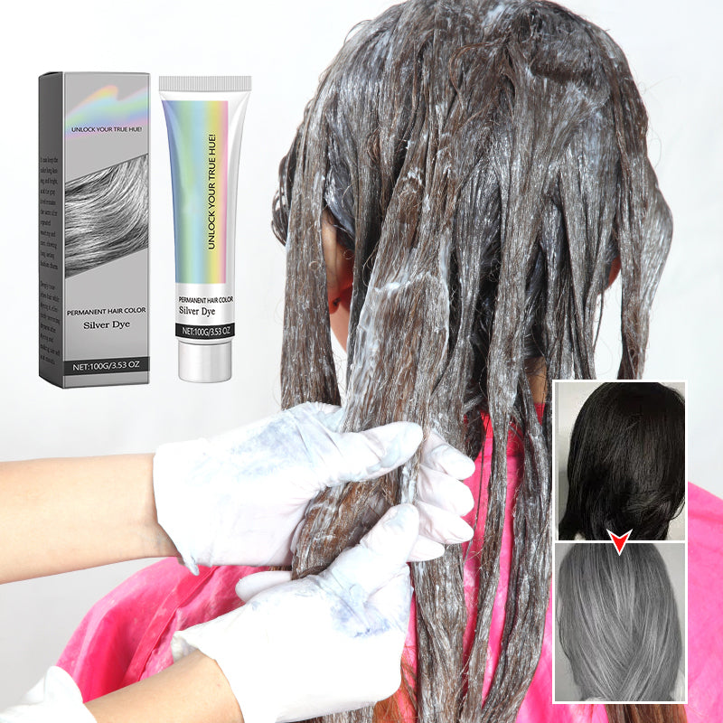 2-in-1-Silberhaarfarbe mit natürlichem Essence-Extrakt