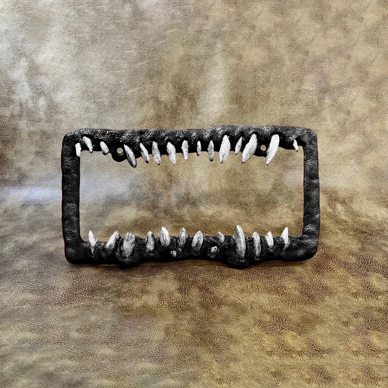 Lustige Nummernschilddekorationen