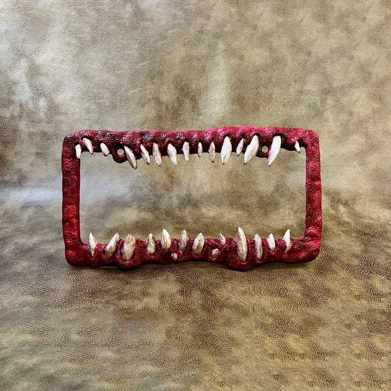 Lustige Nummernschilddekorationen