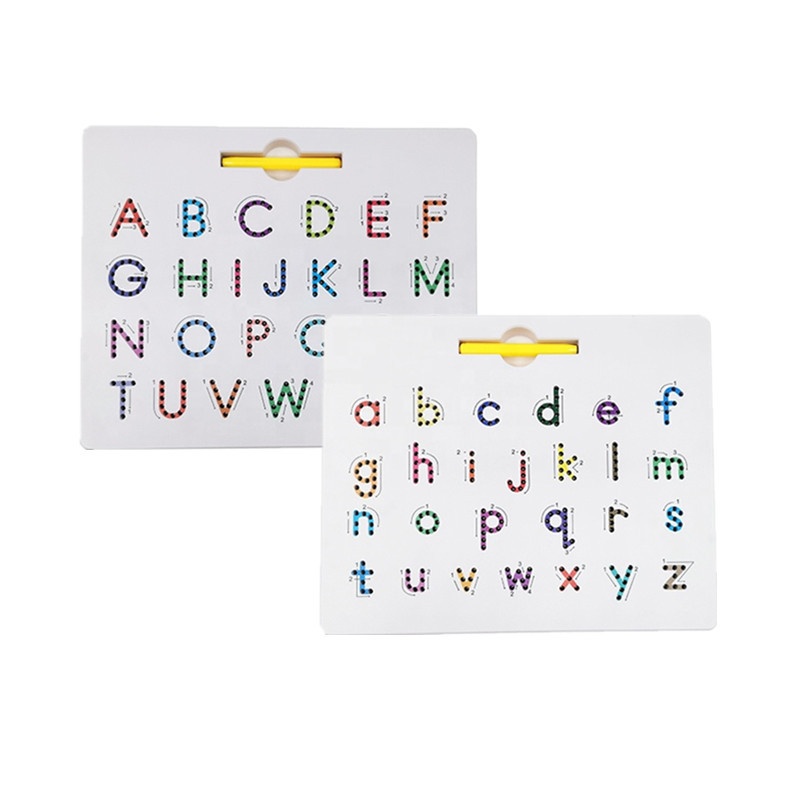 2-in-1 doppelseitige magnetische Alphabet-Edition