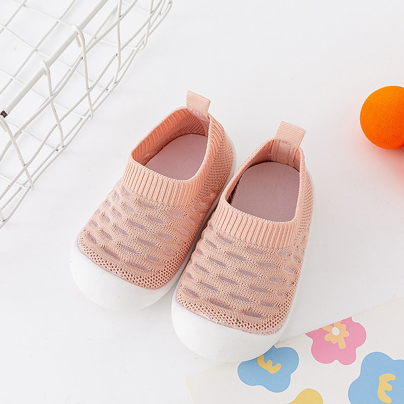 Rutschfeste Babyschuhe mit Mesh-Material