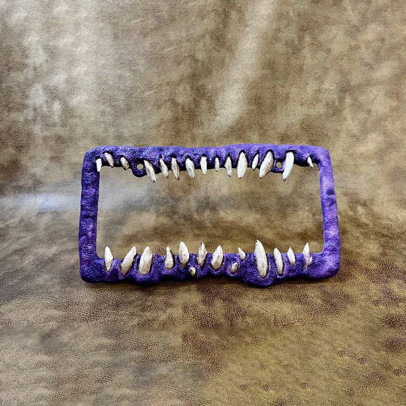 Lustige Nummernschilddekorationen