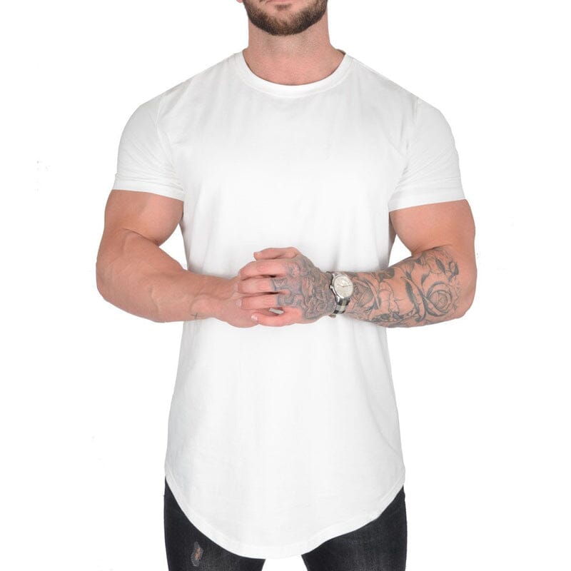 Lockeres, sportliches Kurzarm-T-Shirt