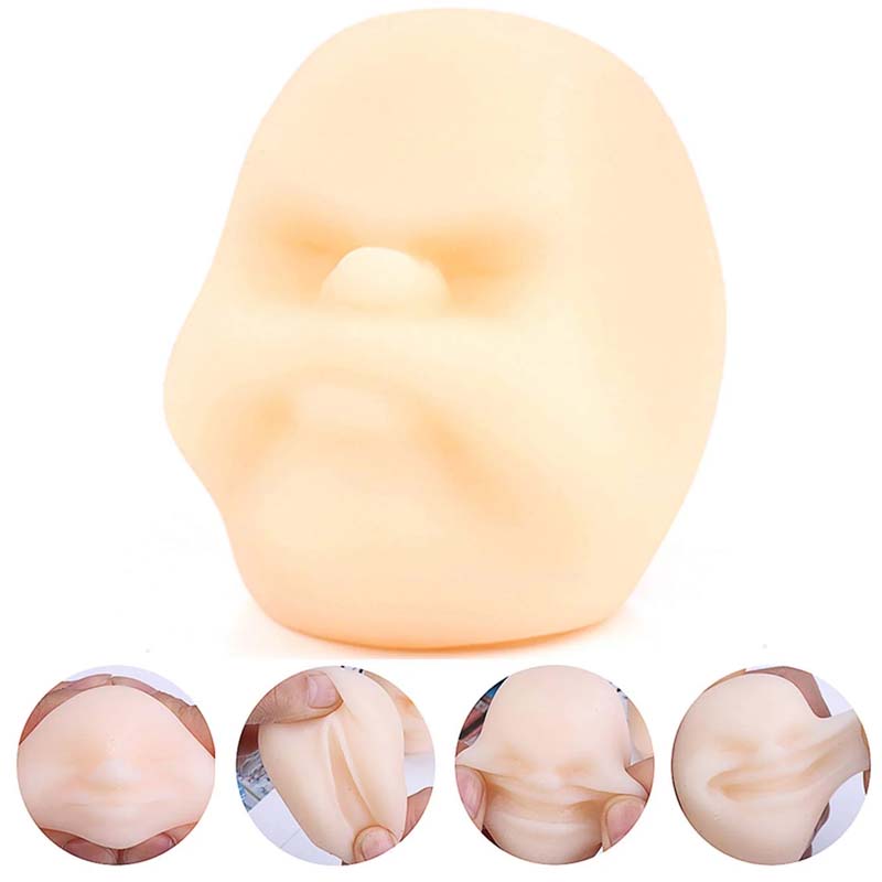 Lustige Emotionsbälle mit menschlichem Gesicht