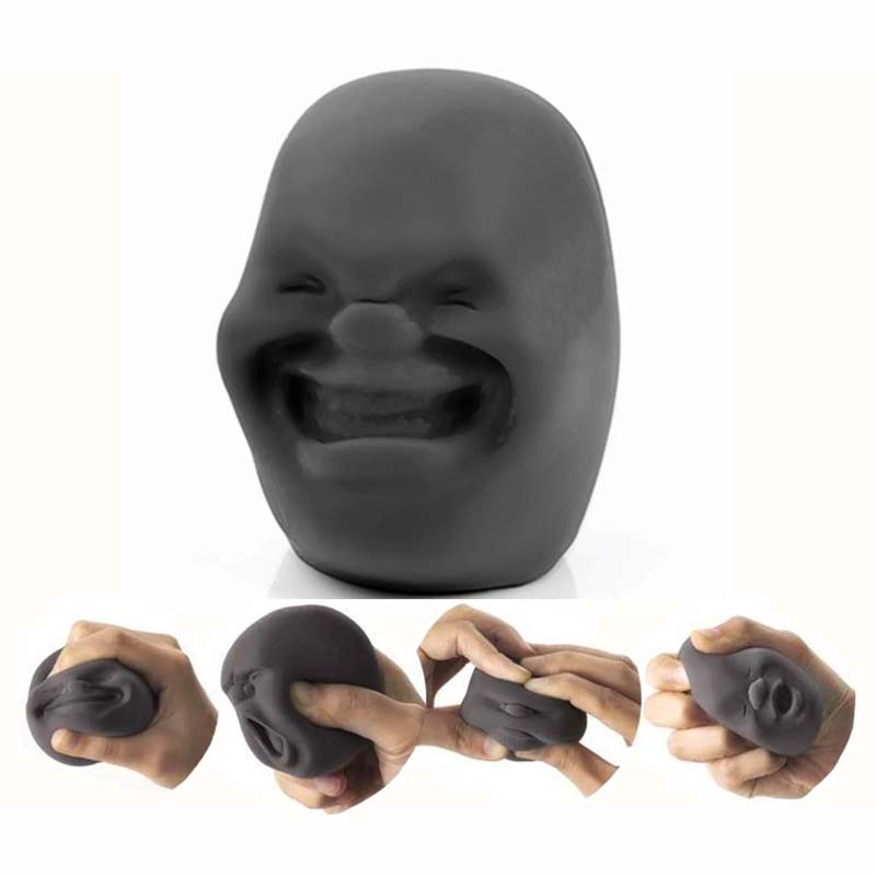 Lustige Emotionsbälle mit menschlichem Gesicht