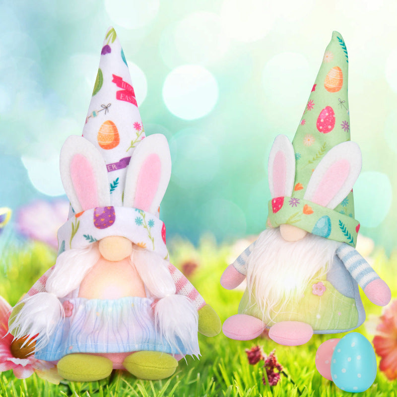Ostern beleuchteter Hasen Zwerg