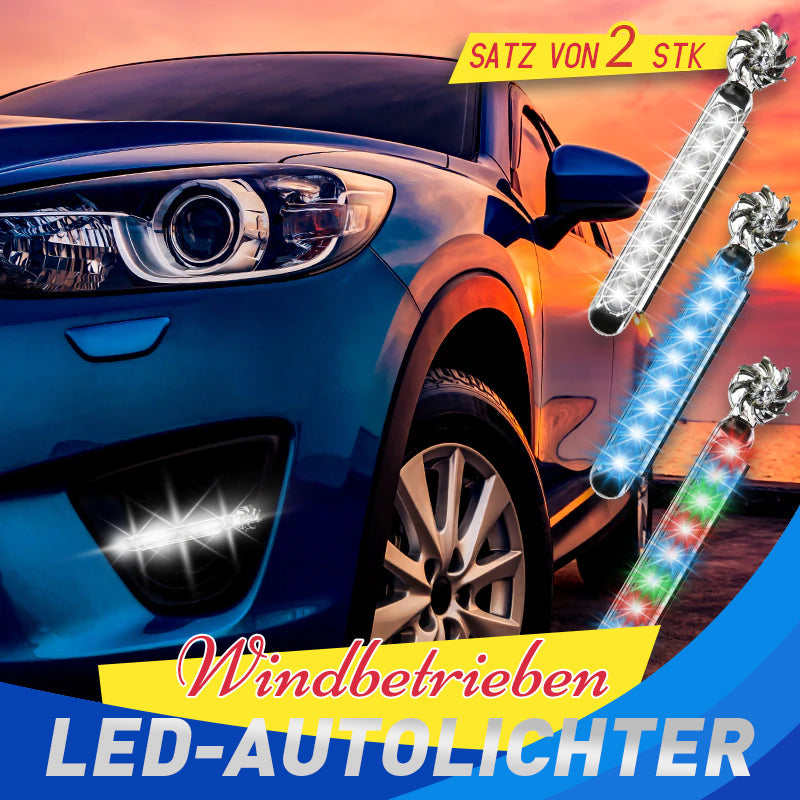 Windbetriebene LED-Autolichter （2 Stücke）