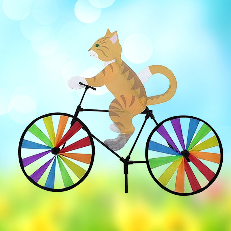 Katzen Fahrrad Windspinner