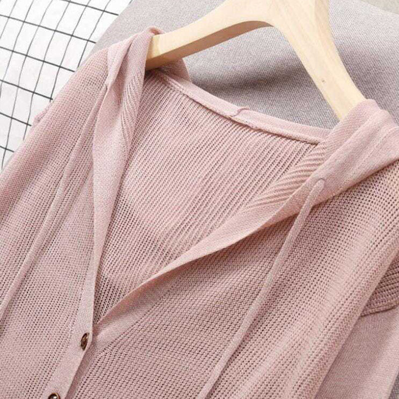 Eisseide Gestrickter Cardigan