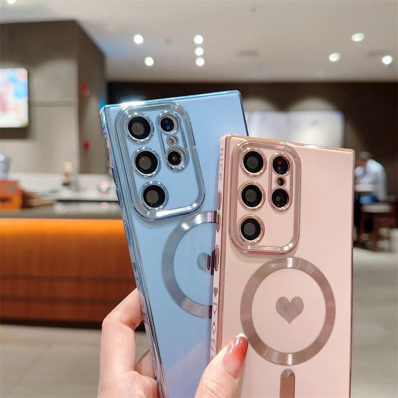 Liebesherz-Beschichtung Magnetische Handyhülle für Samsung