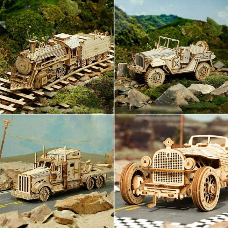 Super mechanisches Modellpuzzle aus Holz