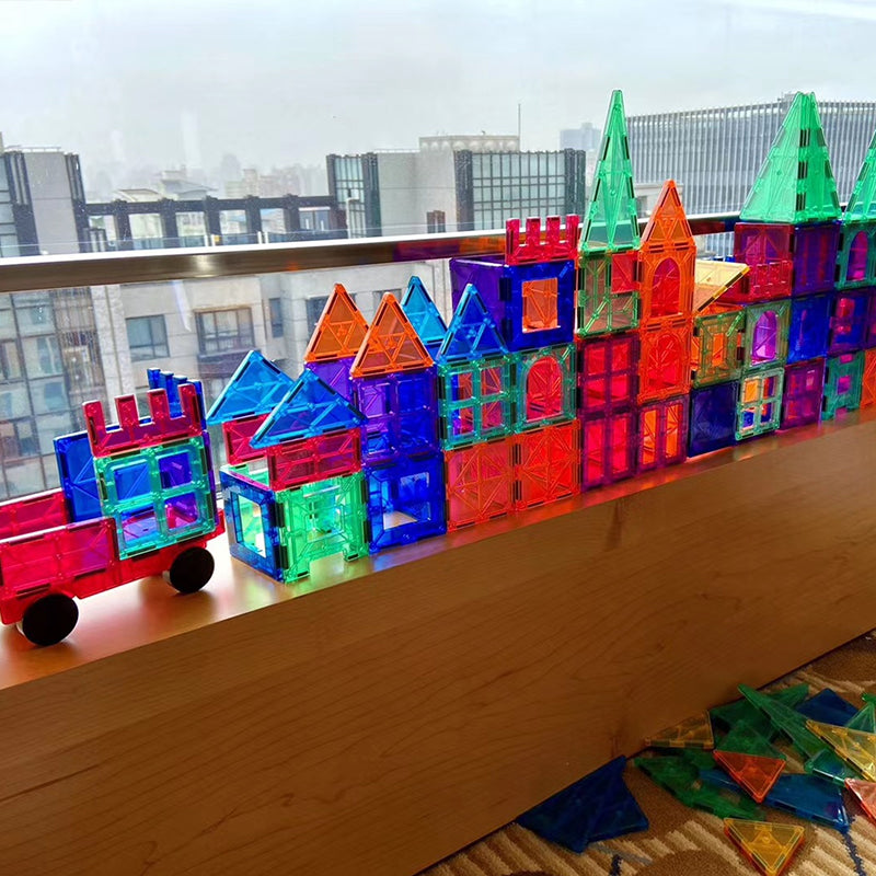Pädagogisches buntes magnetisches Bausteinspielzeug für Kinder