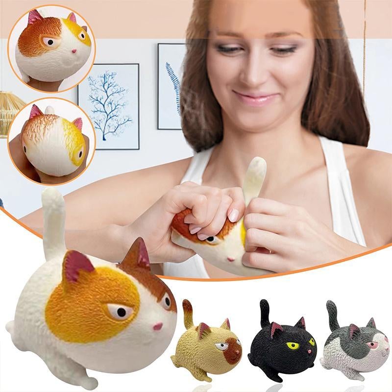 Lustiger süßer katzenförmiger Ball