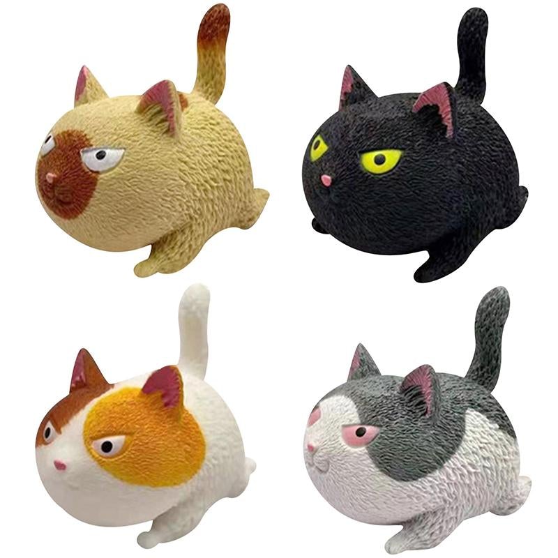 Lustiger süßer katzenförmiger Ball