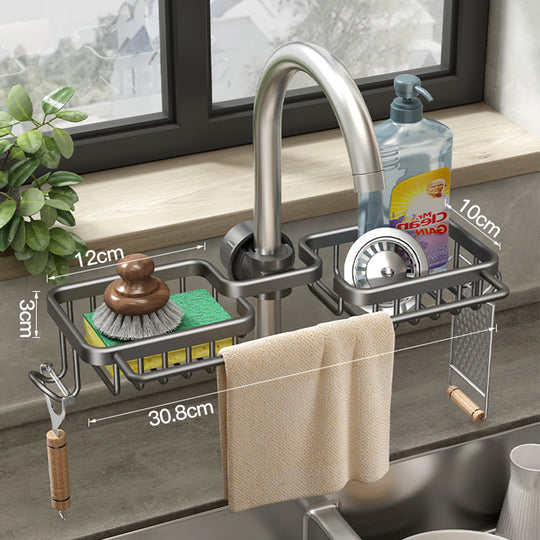 Rostfreier Space-Aluminium-Wasserhahn-Rack