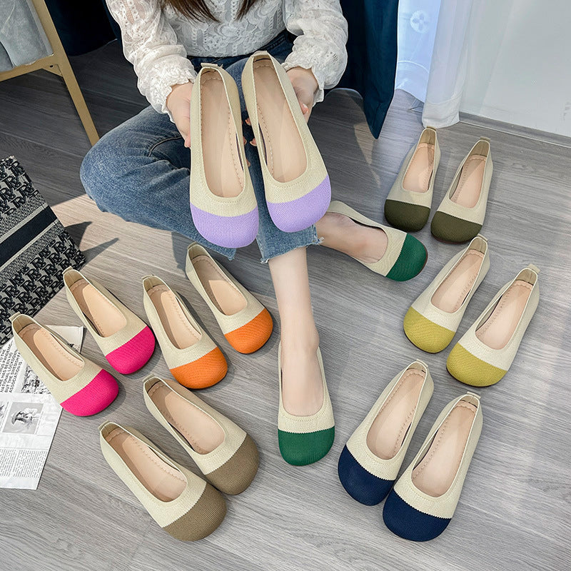 Damen Atmungsaktive flache Schuhe