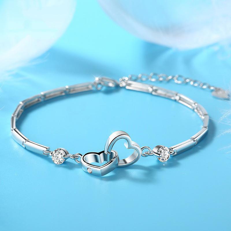 Doppeltes Herz Armband